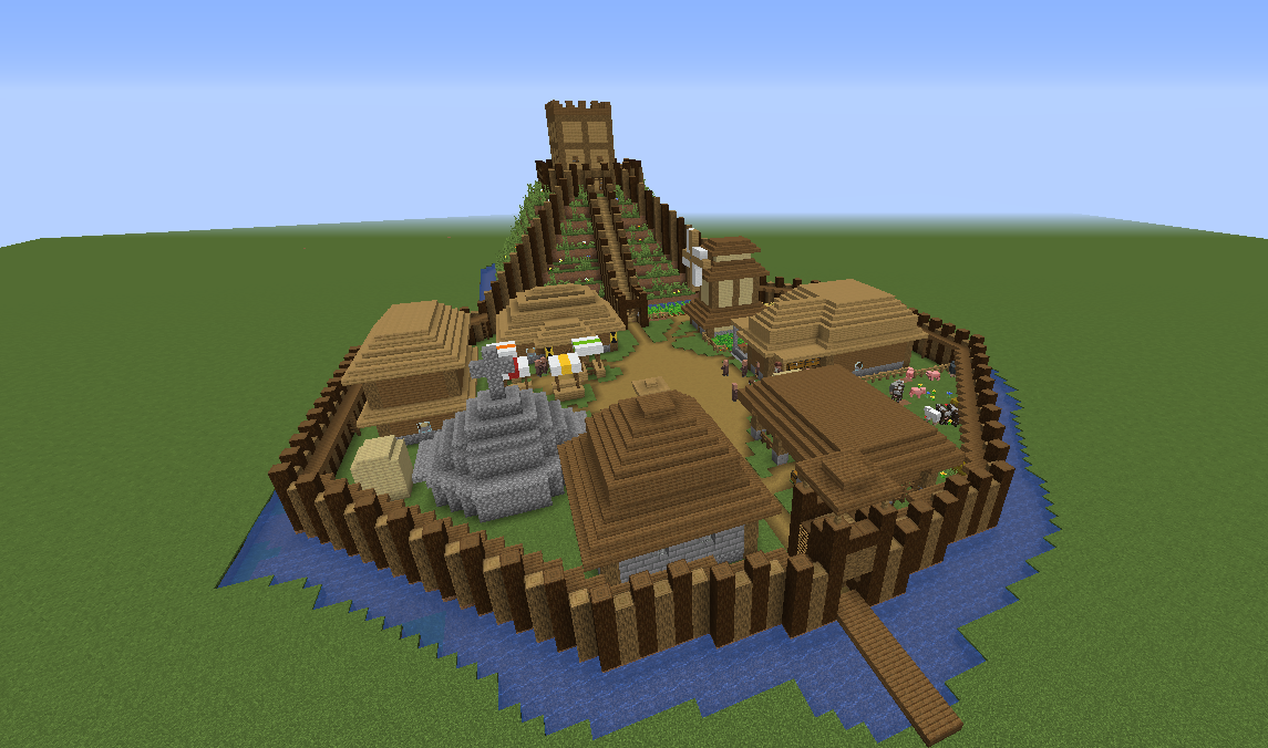 motte and bailey castle minecraft