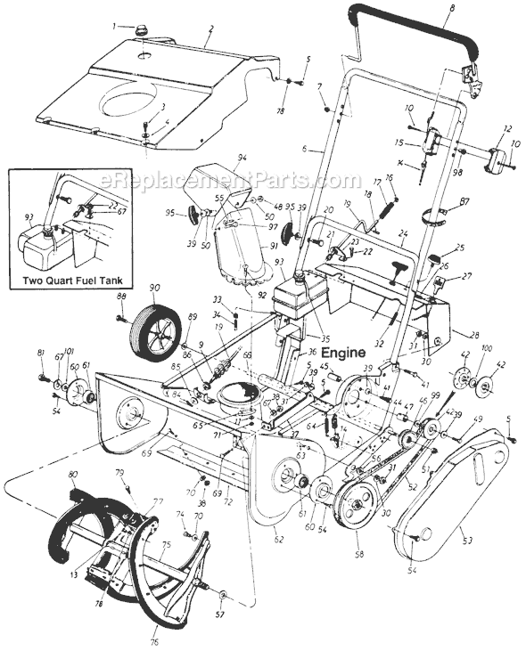 mtd snow thrower parts