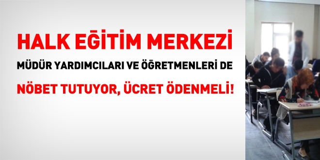 müdür yardımcıları nöbet ücreti