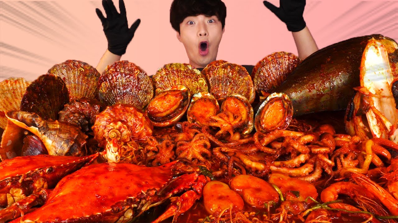 mukbang seafood