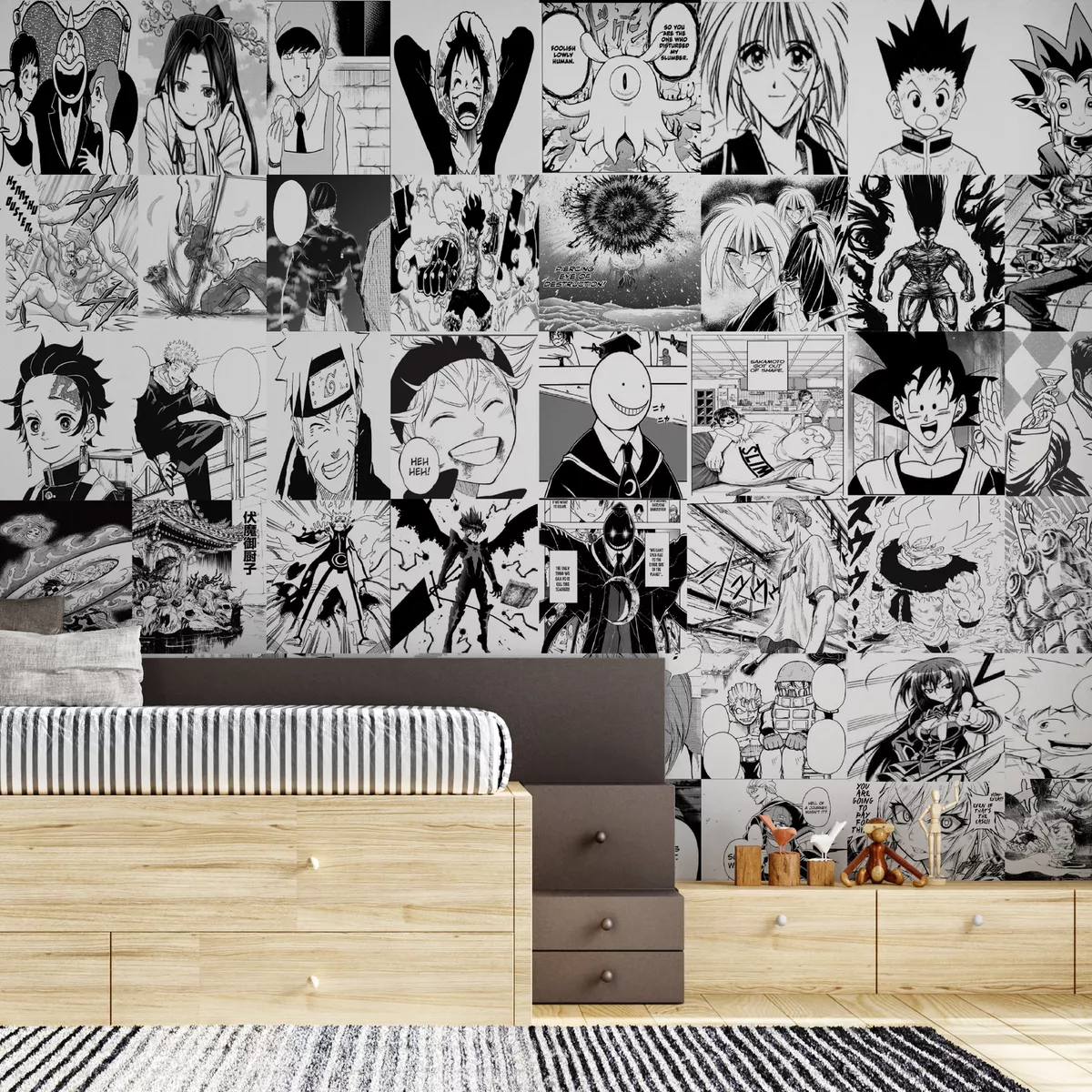 mural de animes