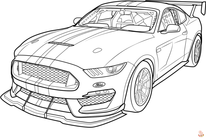 mustang coloring pages