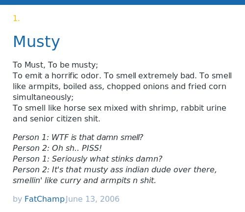 musty def