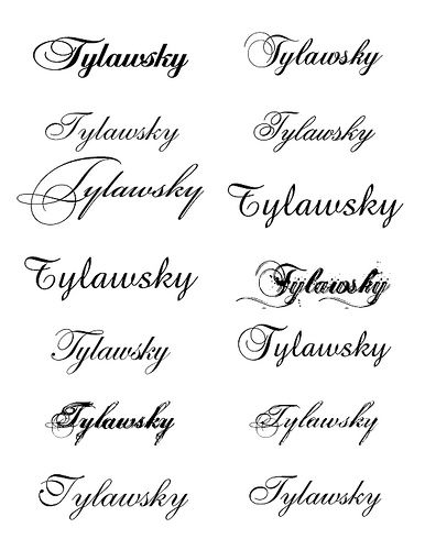 names of tattoo fonts