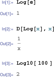 natural logarithm in matlab