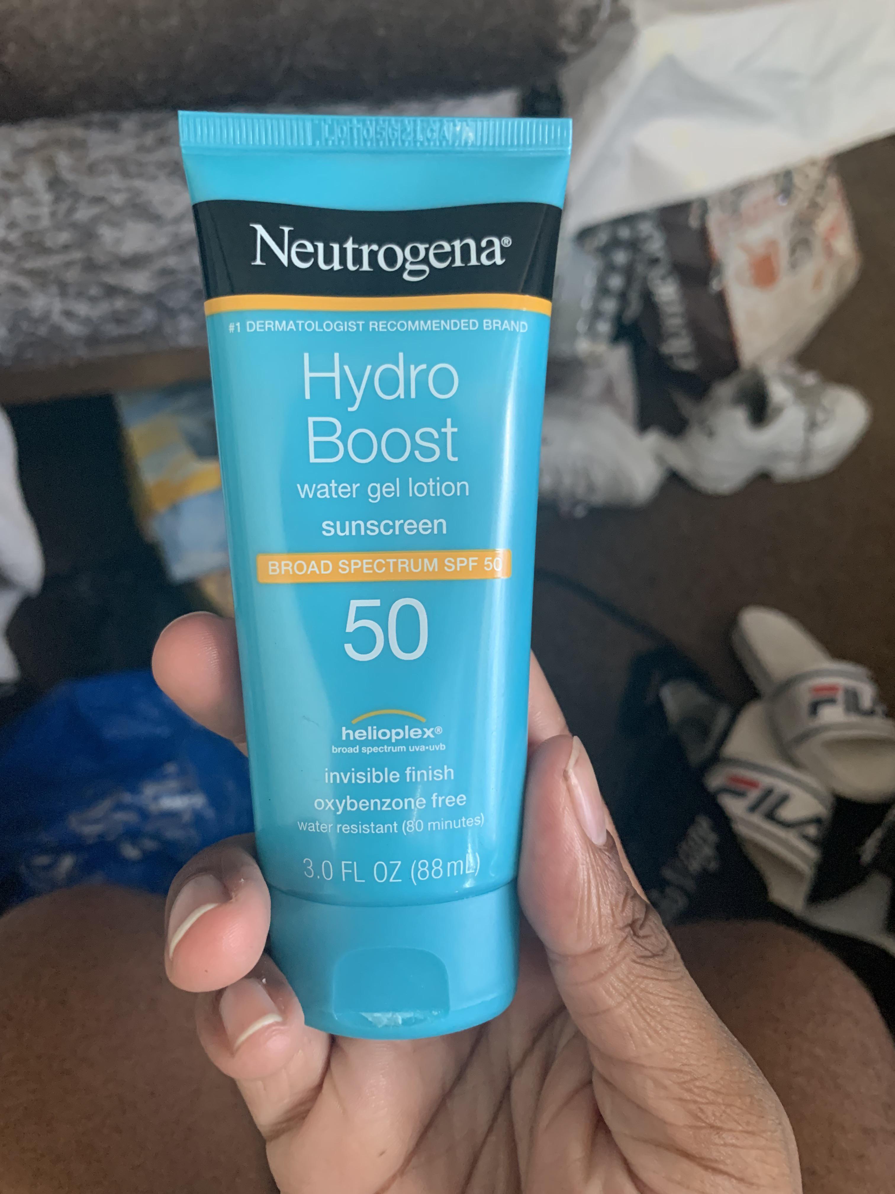 neutrogena hydro boost sunscreen review