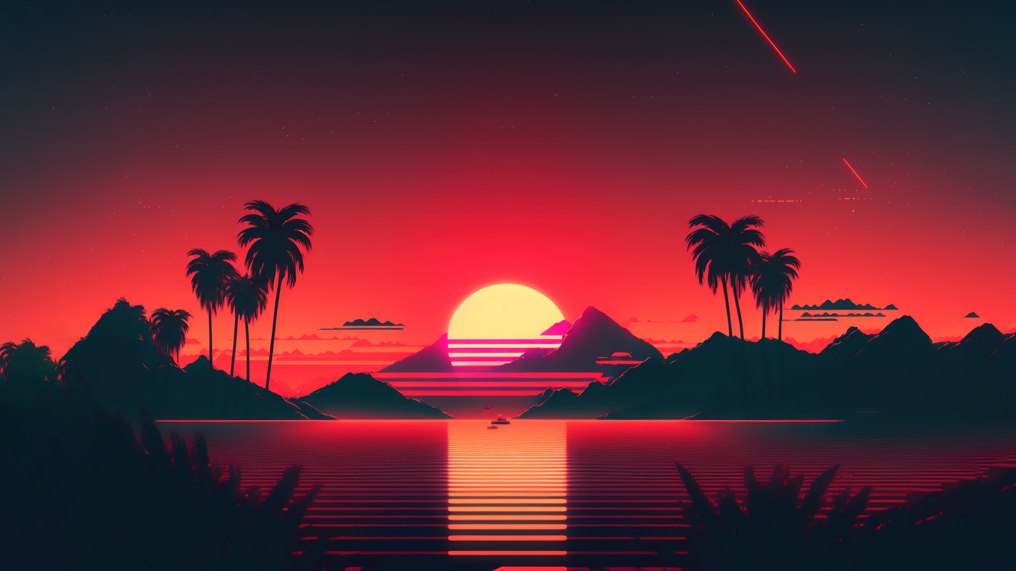 new retro wave wallpaper