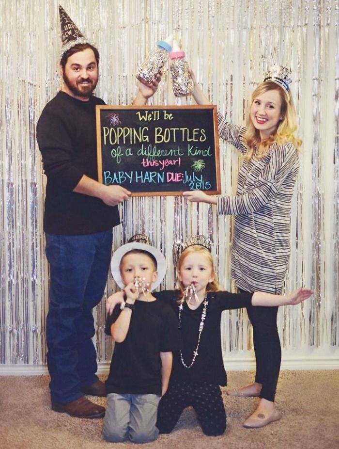 new years pregnancy announcement