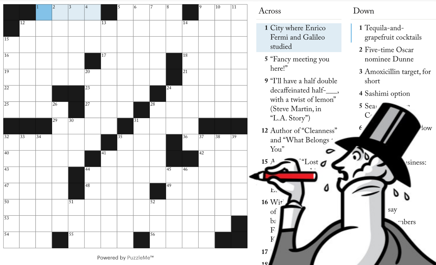 new yorker crossword