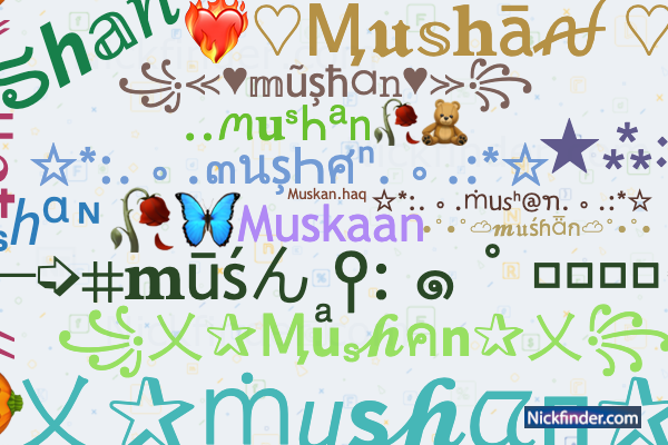 nickname for muskan