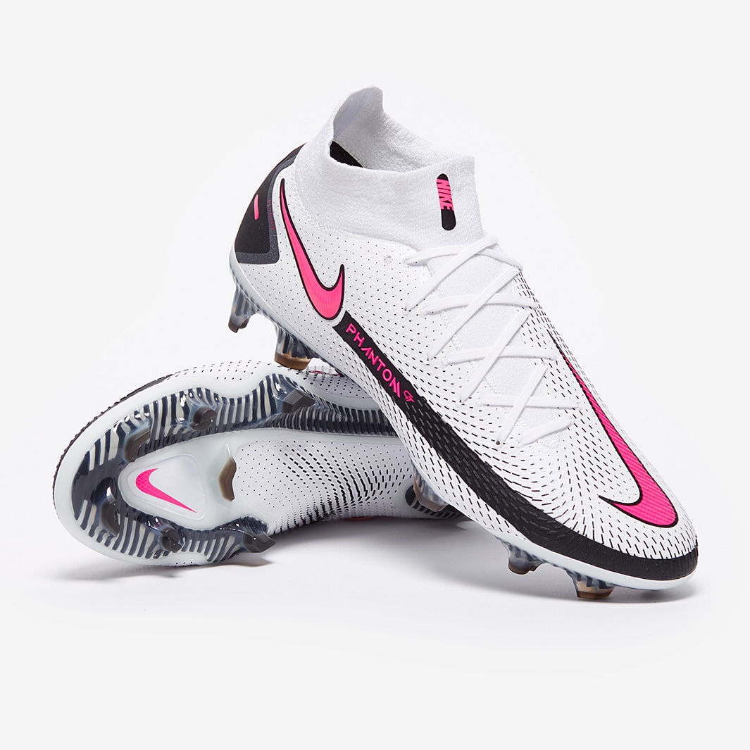 nike football boots white and pink