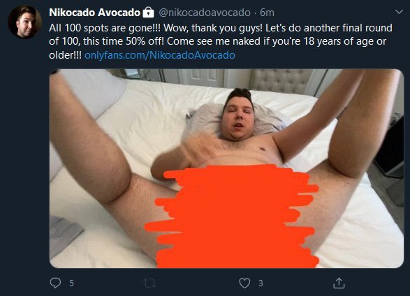 nikocado avocado onlyfans