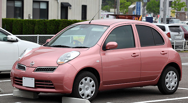 nissan march pink