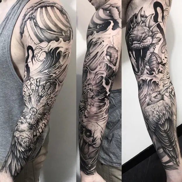 norse tattoo sleeve