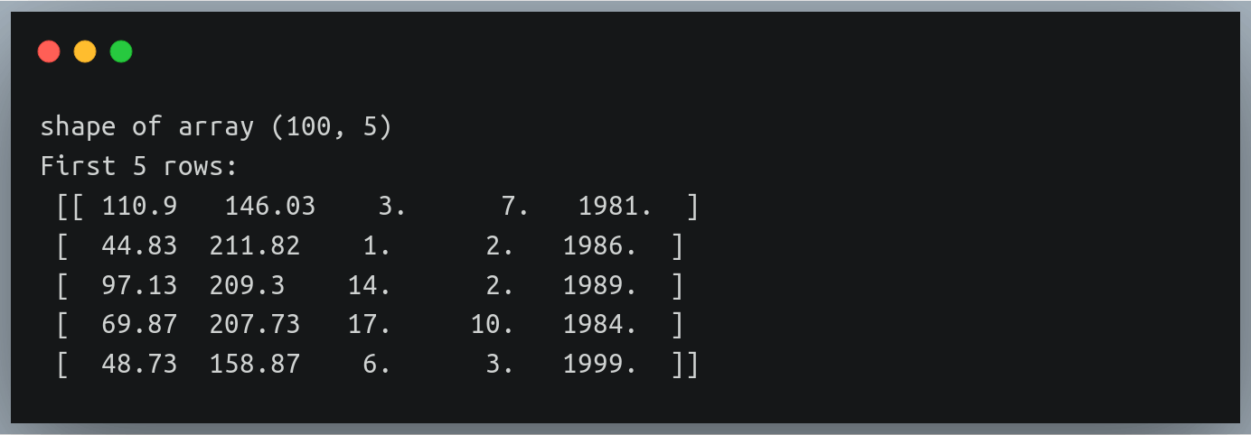 numpy loadtxt