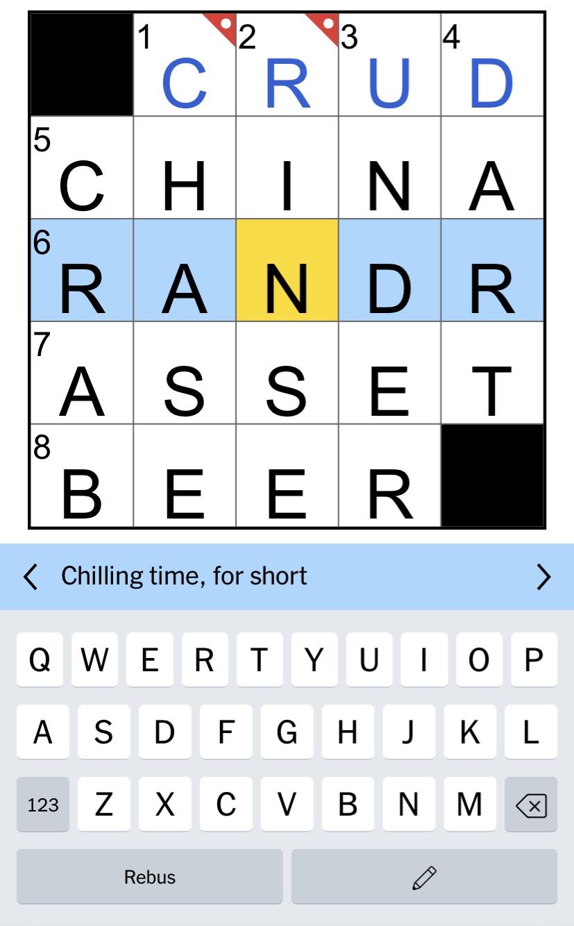 nyt mini crossword answers