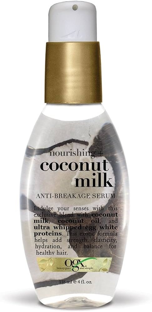 ogx nourishing coconut milk anti breakage serum review