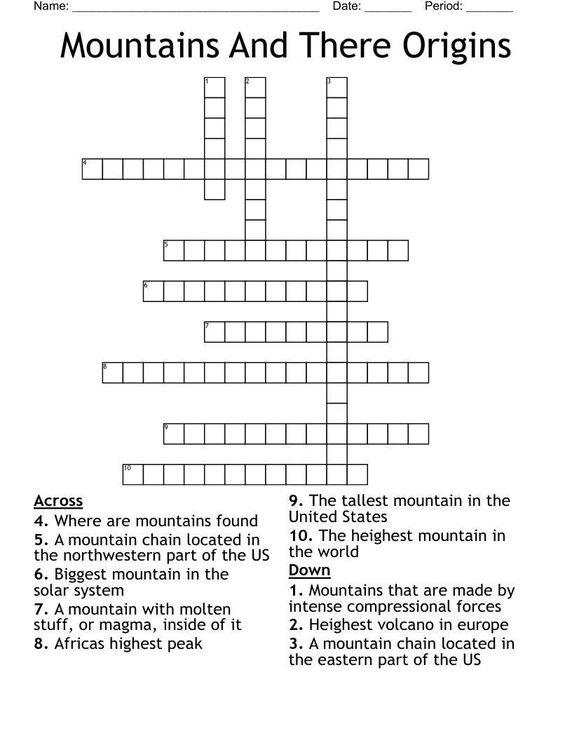 origin crossword puzzle clue