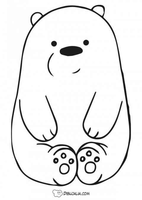 oso polar dibujo