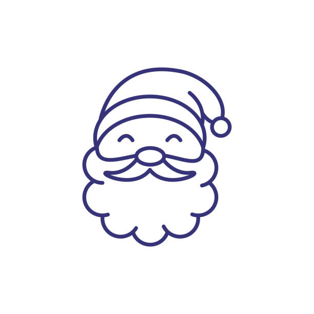 outline santa