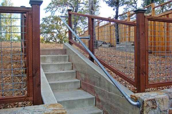 outside railings for concrete steps