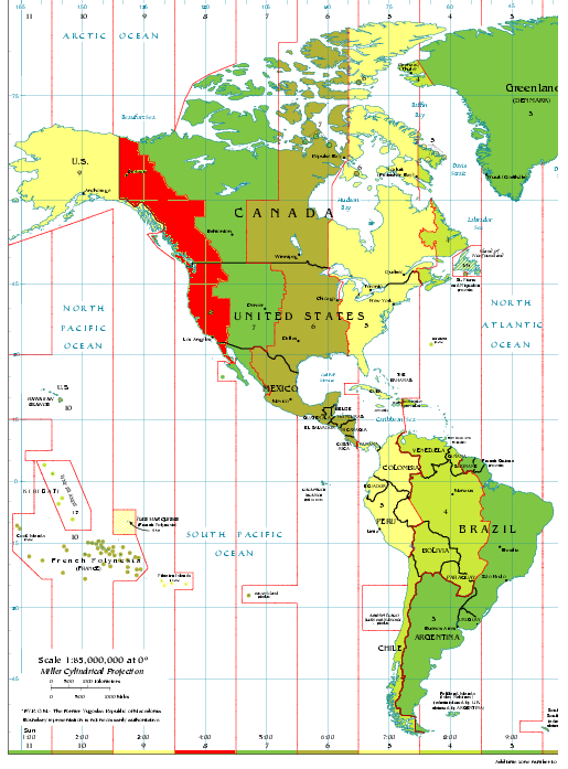 pacific time zone gmt