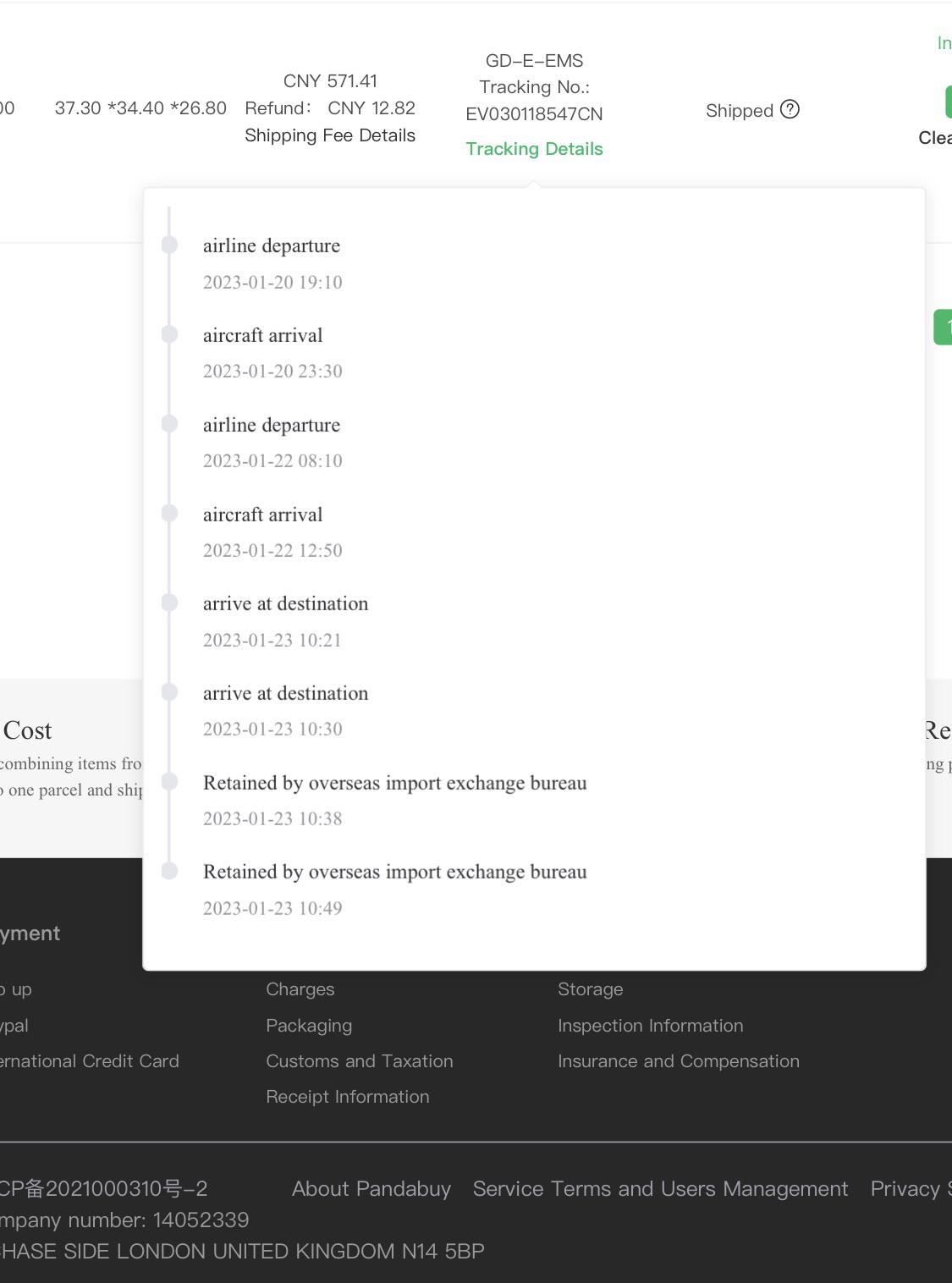 pandabuy tracking