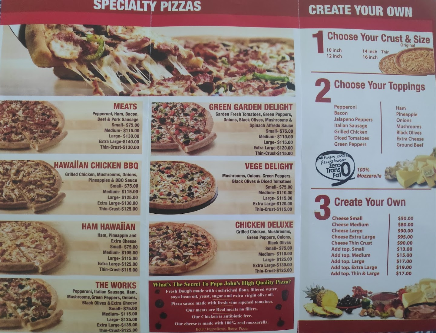 papa johns pizza near me