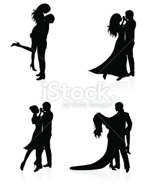 partner dance silhouette