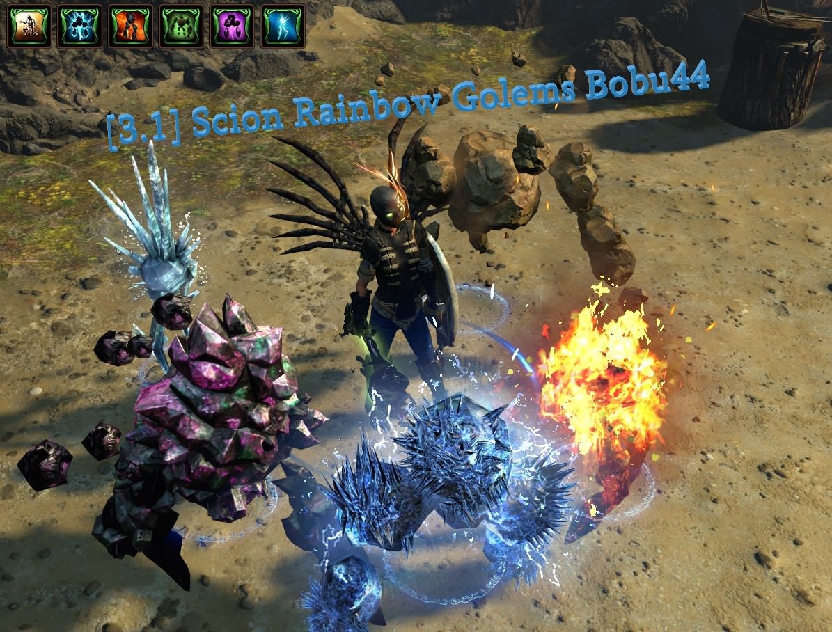 path of exile golem build