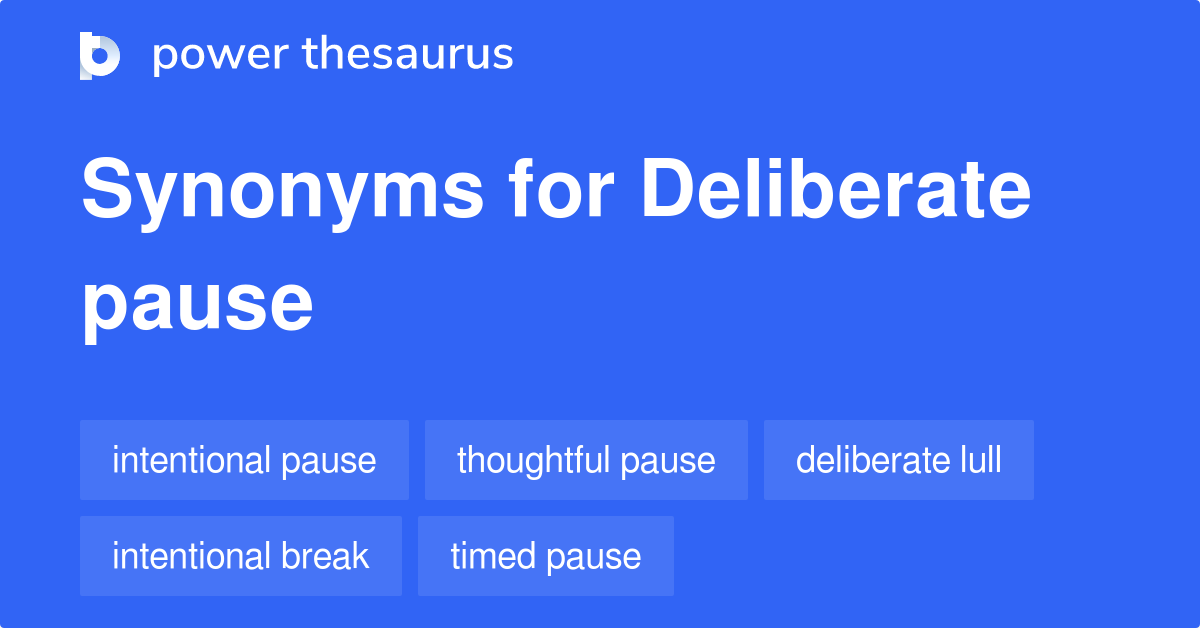 pause thesaurus