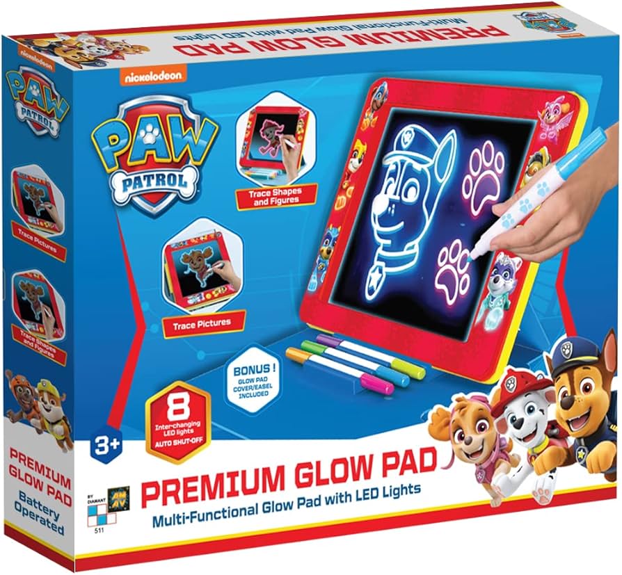 paw patrol glow pad