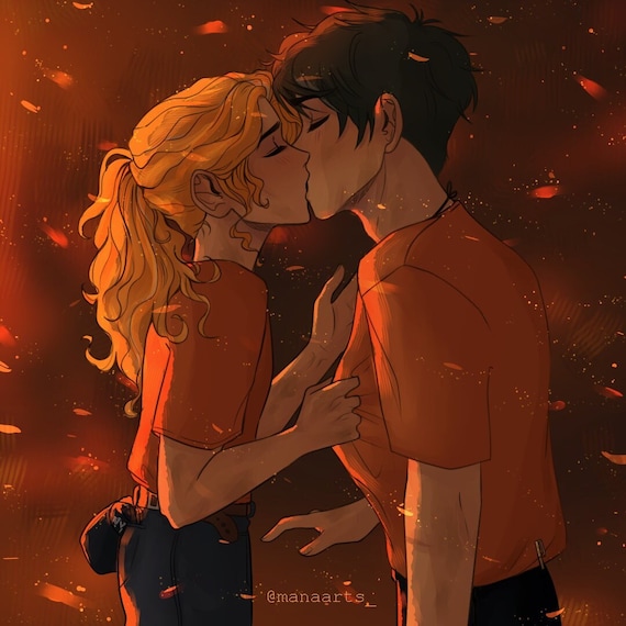 percy and annabeth kiss