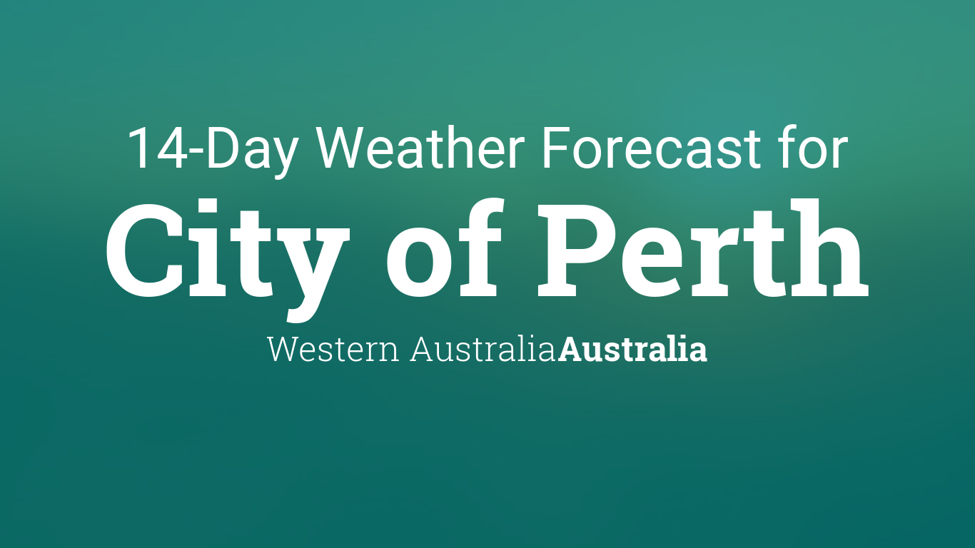 perth weather 14 day