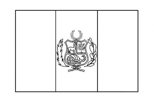 peru flag coloring page