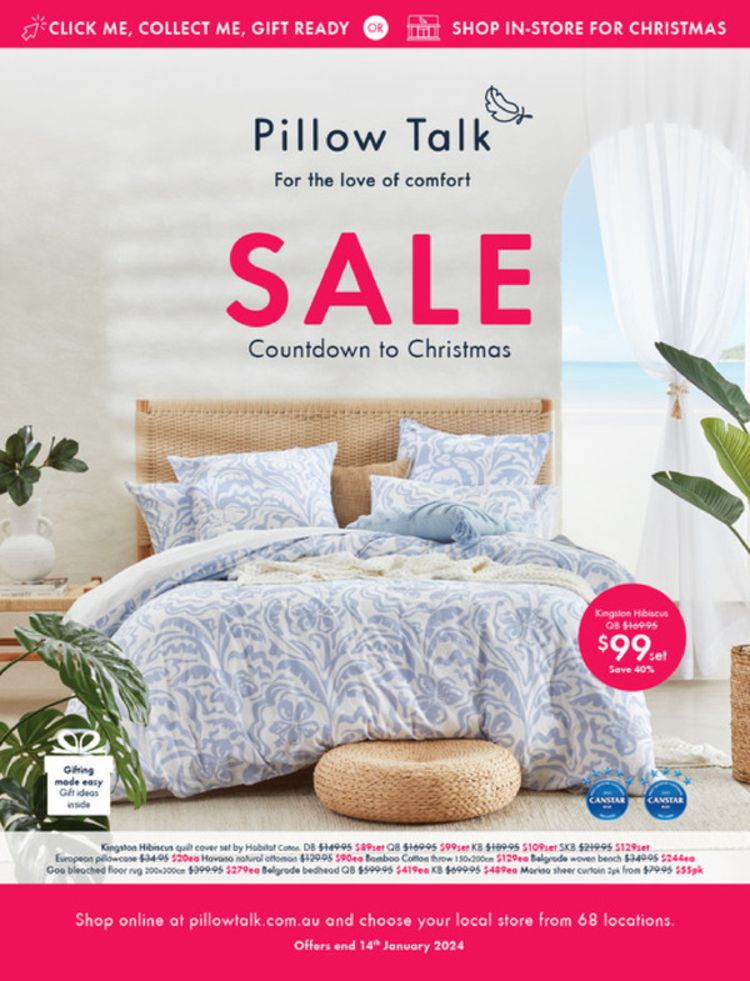 pillow talk sale dates