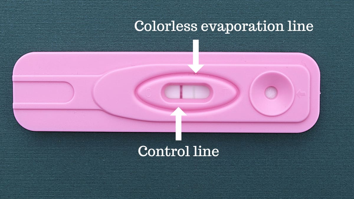 pink dye evaporation line