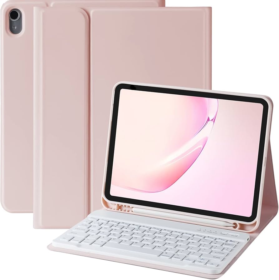 pink ipad cover with keyboard