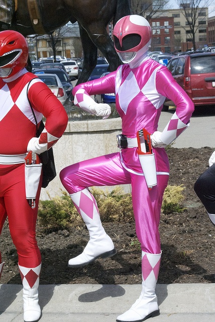 pink power ranger suit