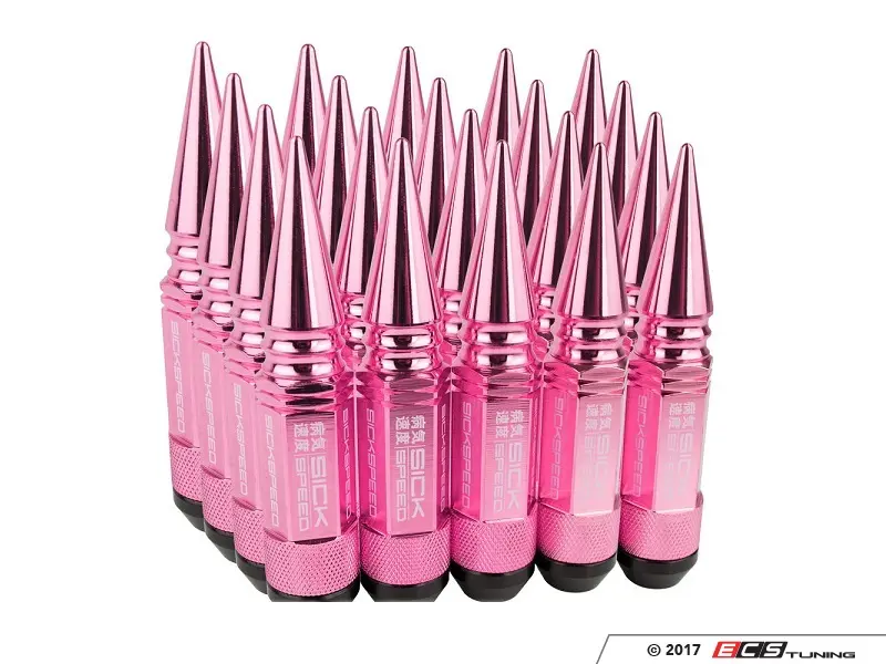 pink spike lug nuts