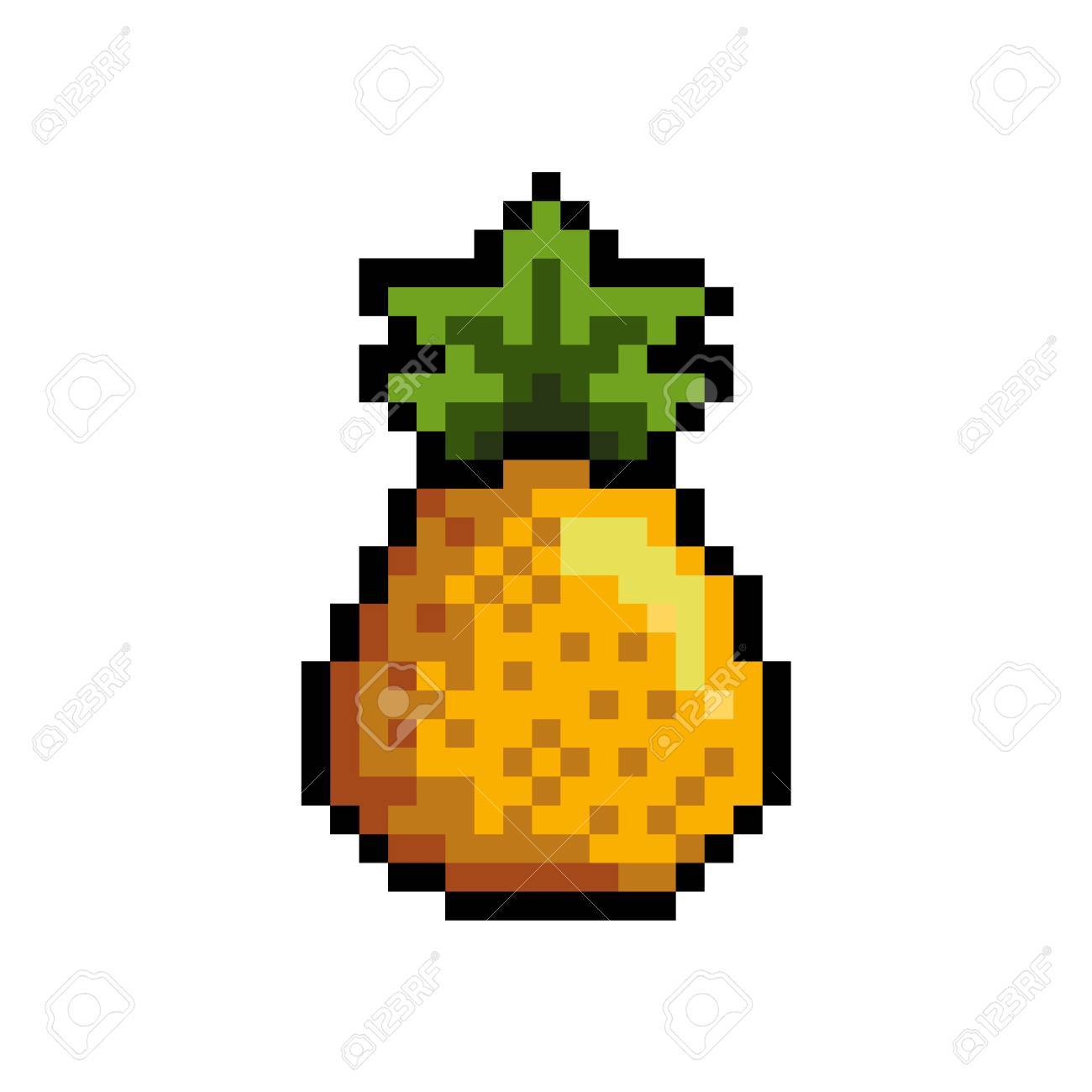 piña pixel art