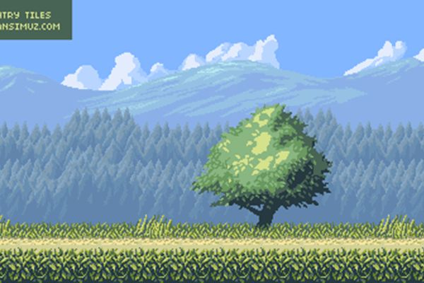 pixel game background