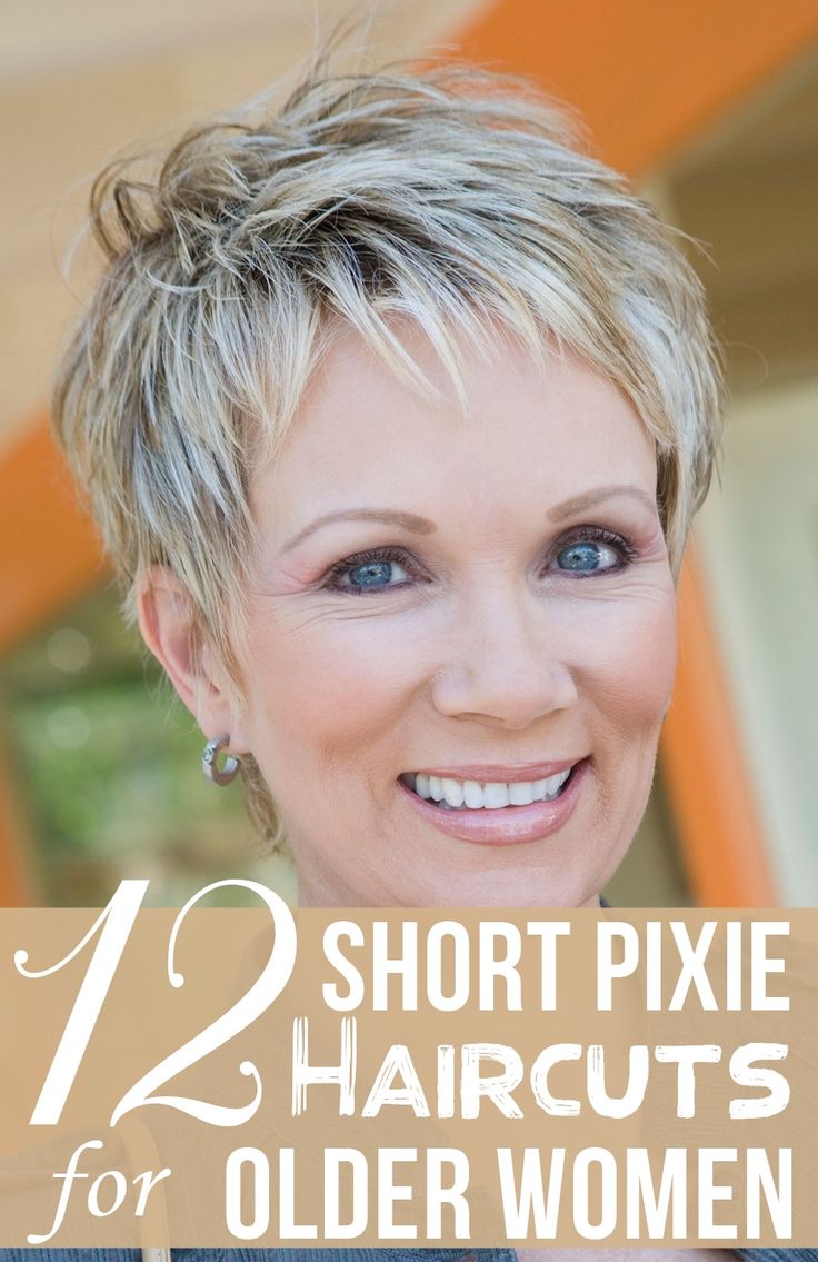 pixie haircut for older women