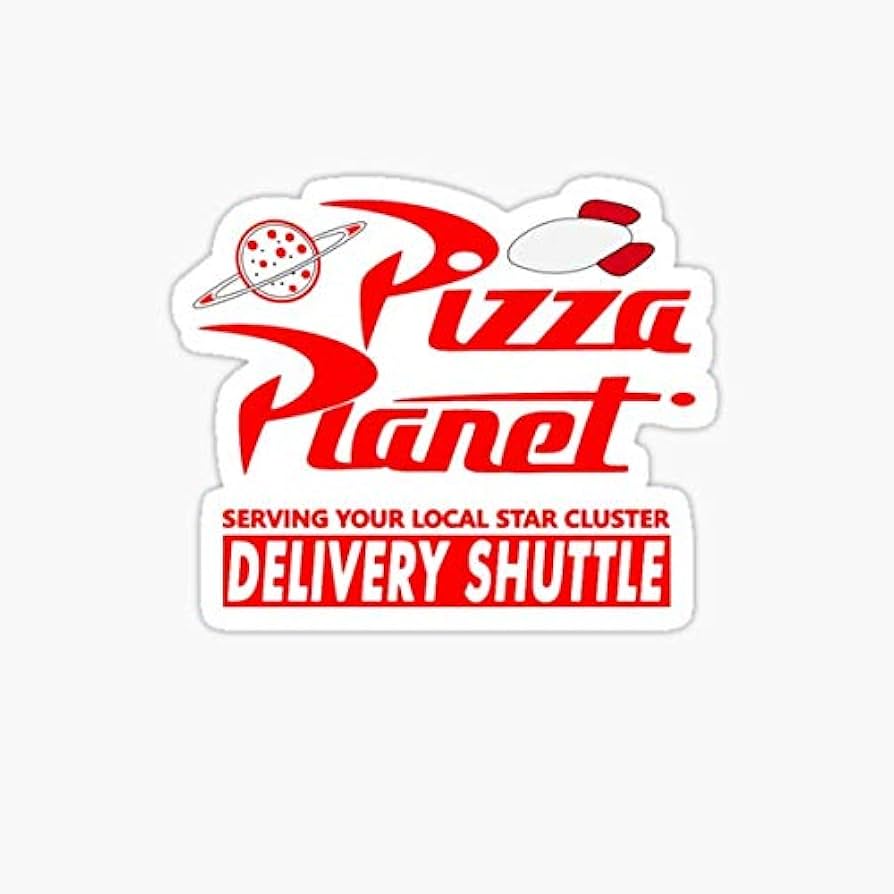 pizza planet sticker