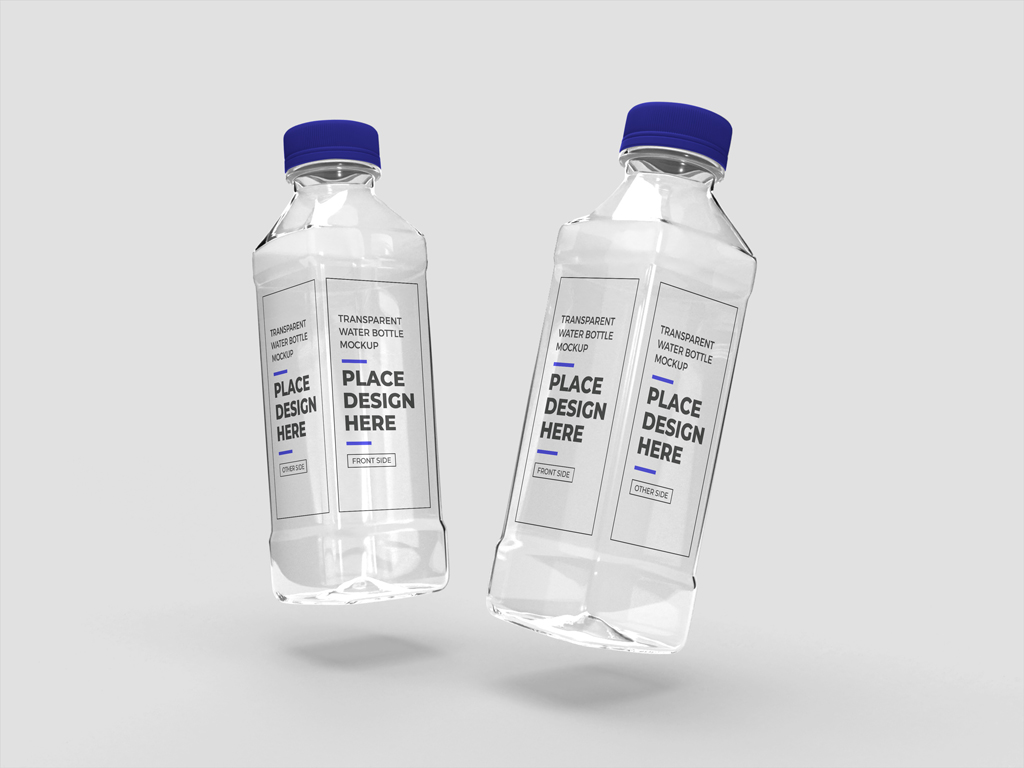 plastic bottle mockup