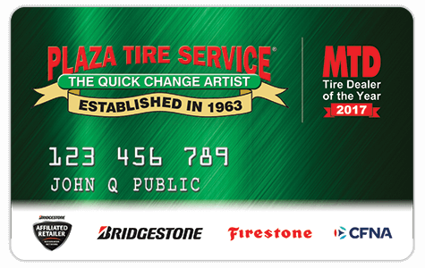 plaza tire service credit card