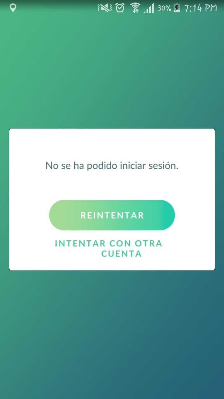 pokemon go no inicia sesion 2018