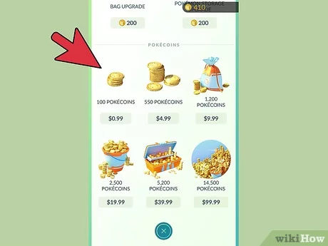 pokemon go purchase coins