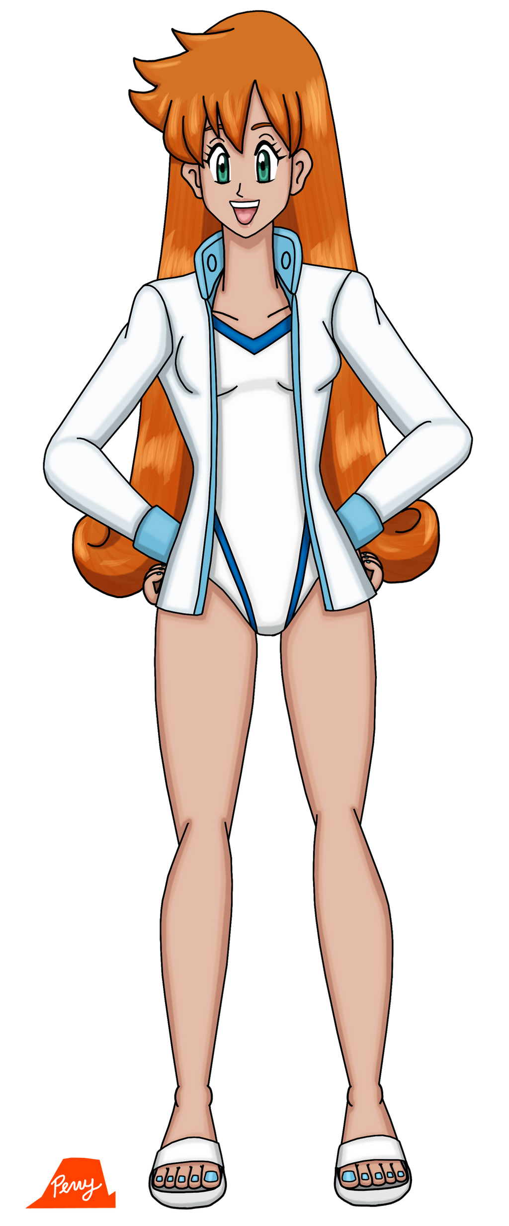 pokemon misty long hair