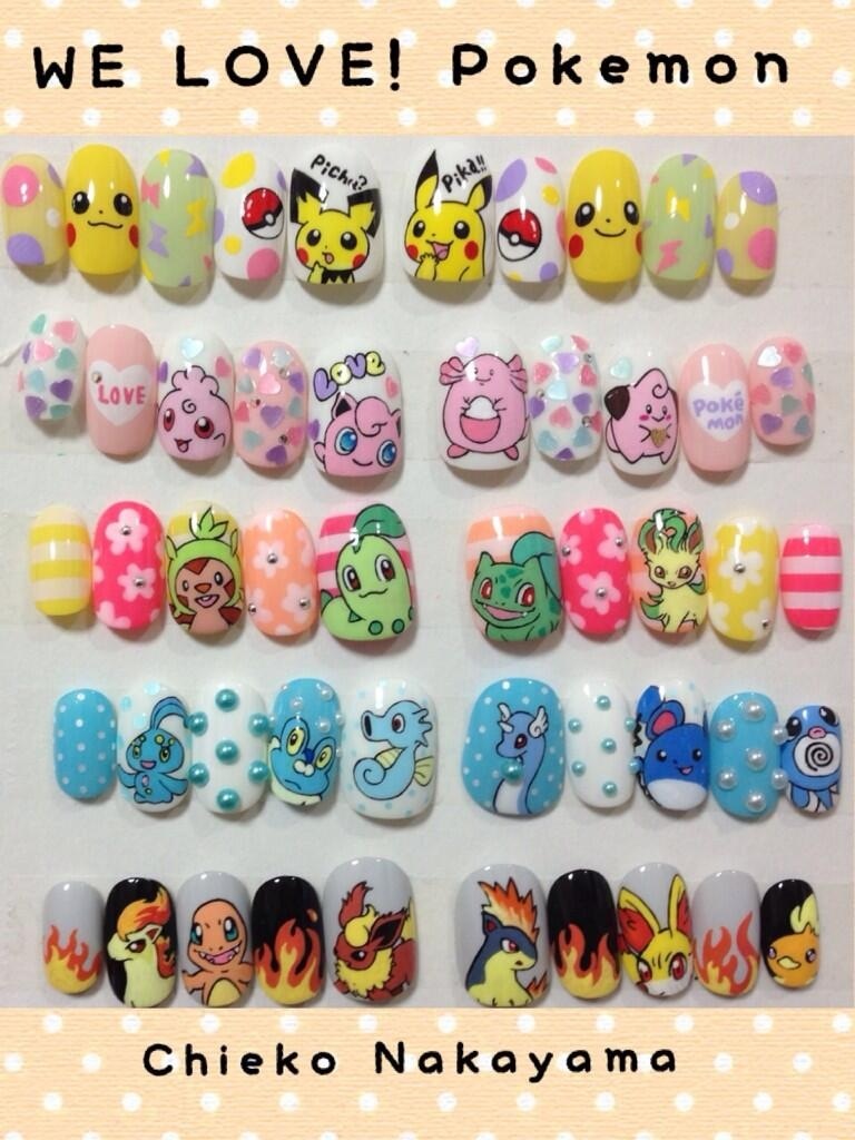 pokemon nail art